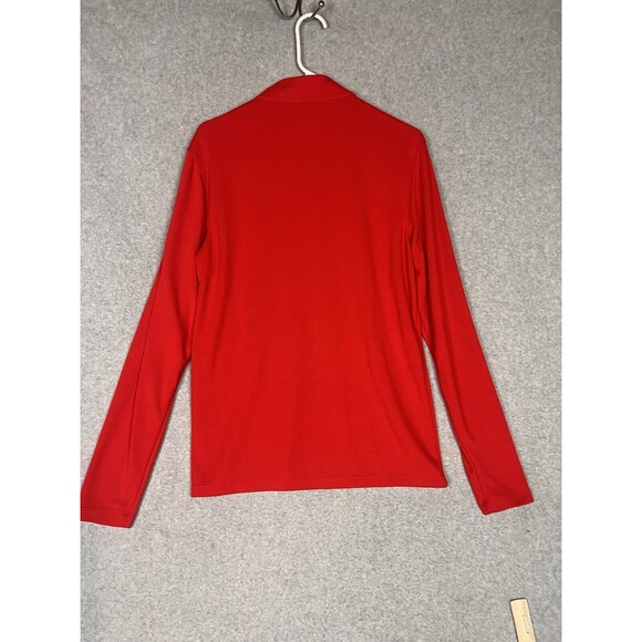 Nike Pullover Mens M Red 1/4 Zip Workout Gym Casual Shirt Dri Fit Kitchen aid - Picture 4 of 8